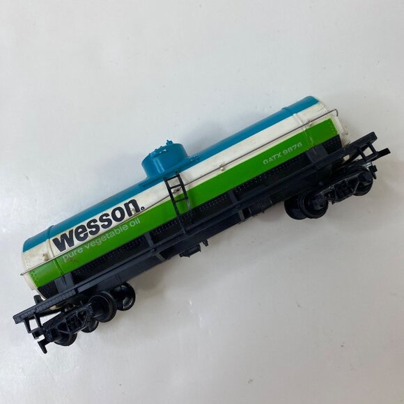 Vintage 90s Tyco Wesson Pure Vegetable Oil Model Train Tanker Tank Car - Picture 1 of 5